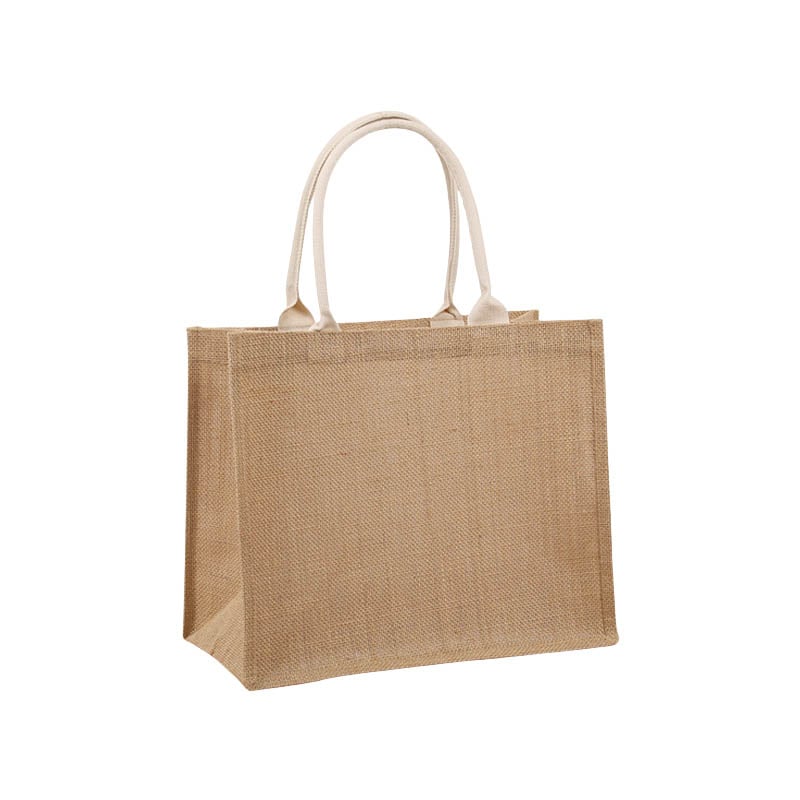 Medium Jute Tote Shopping Bags 360x320x180mm - 6/Pack